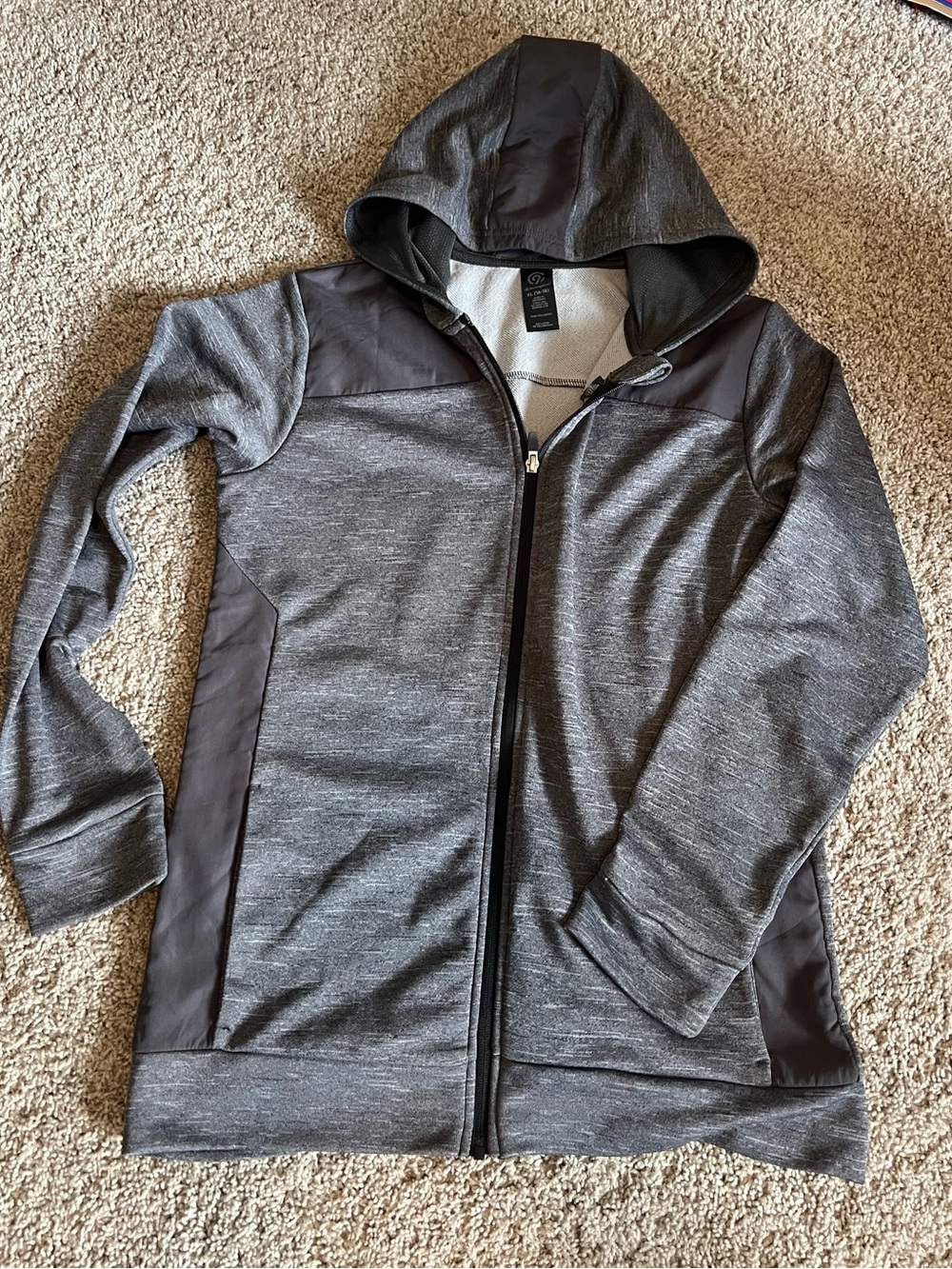 Champion Women's Gray Hooded Zip Jacket
